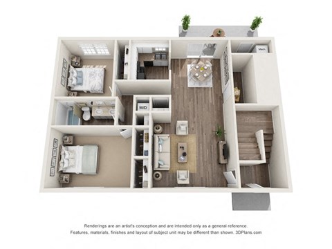 a 1 bedroom floor plan  villas at spring creek
